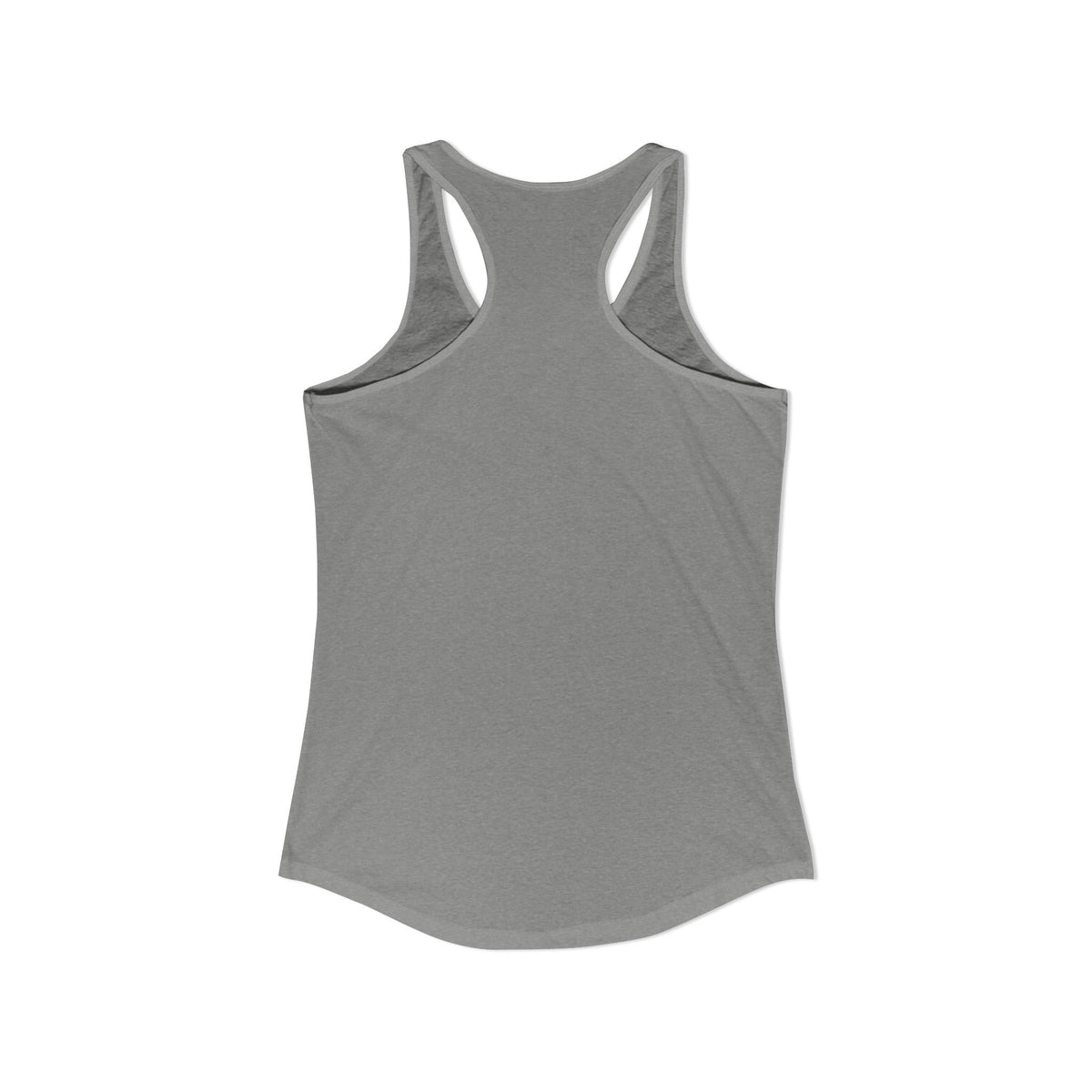 Grandma Lifts - Women's Ideal Racerback Tank - Black Logo Front Plain Back