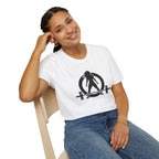 Iron Sharpens Iron - Unisex Softstyle T-Shirt - Black Logo Front & Back