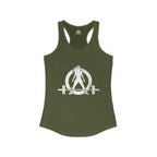I Could Hip Thrust You - Women's Ideal Racerback Tank - Classic White Font & Back