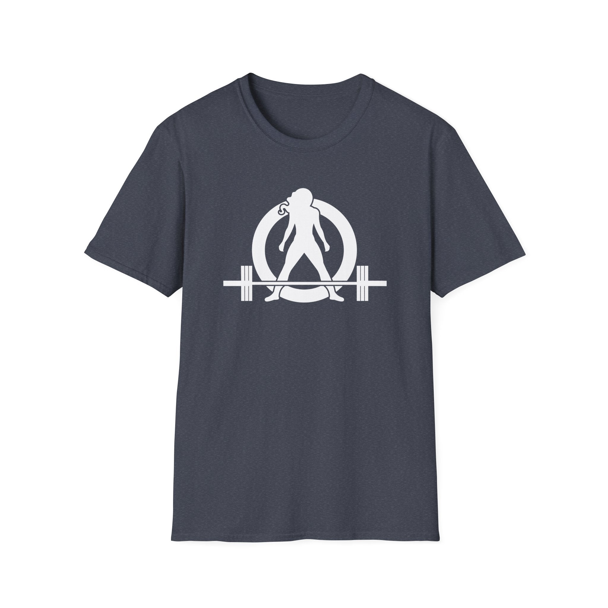 I Workout To Burn Off The Crazy - Unisex Softstyle T-Shirt - White Logo Front & Back