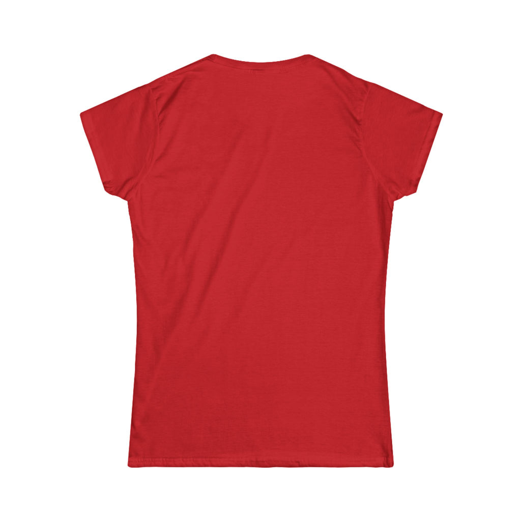Grandma Lifts t - Women's Softstyle Tee - White Logo Plain Back