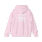 Everything Hurts & I'm Hungry  - Unisex Heavy Blend Hooded Sweatshirt  - White Print Front & Back