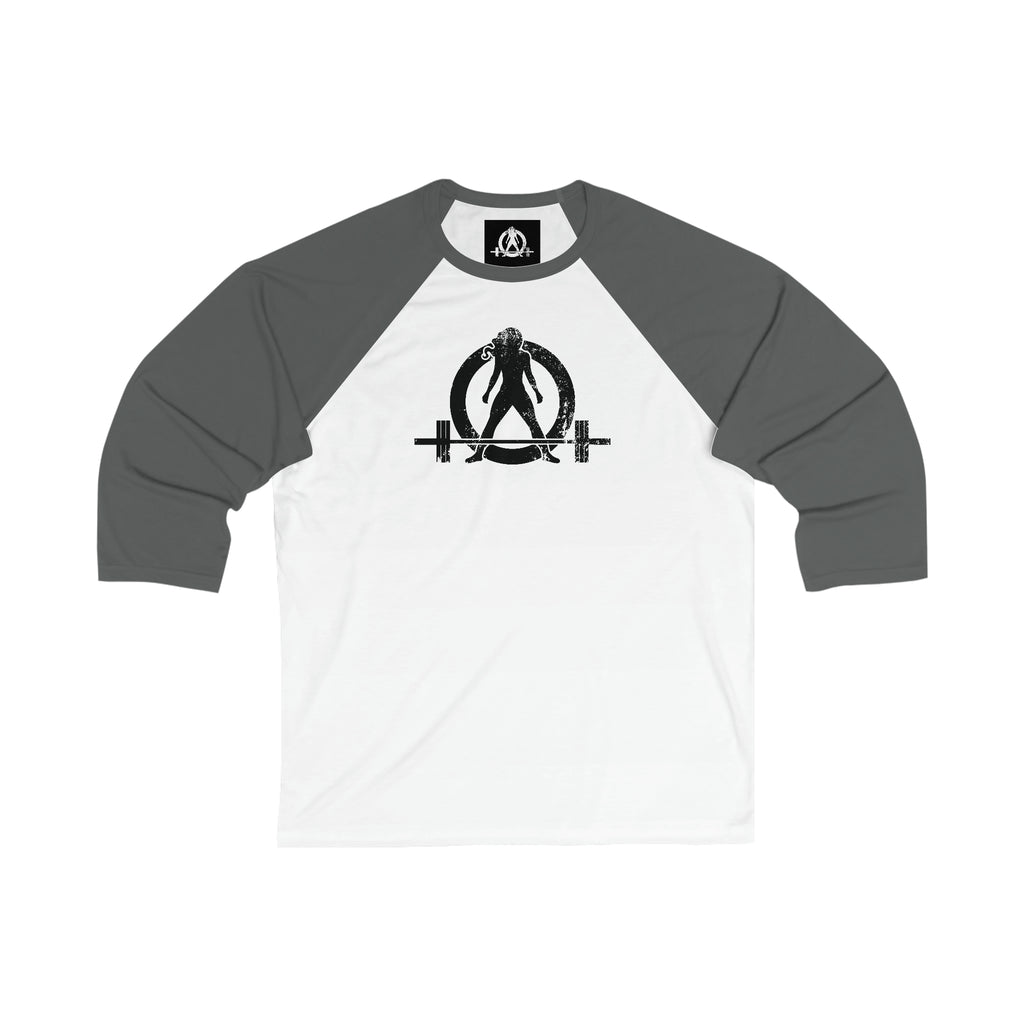3\4 Sleeve Baseball Tee - I Could Deadlift You - Back