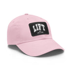 Lift Like A Girl Leather Patch Hat - White Font