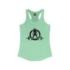 I Could Hip Thrust You - Women's Ideal Racerback Tank - Black Font Front & Back