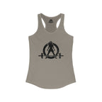 I Could Hip Thrust You - Women's Ideal Racerback Tank - Black Font Front & Back