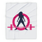 Arctic Fleece Blanket - White Color Logo