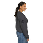 Iron Sharpens Iron - Unisex Heavy Blend™ Crewneck Sweatshirt - Front Black Logo - Plain Back