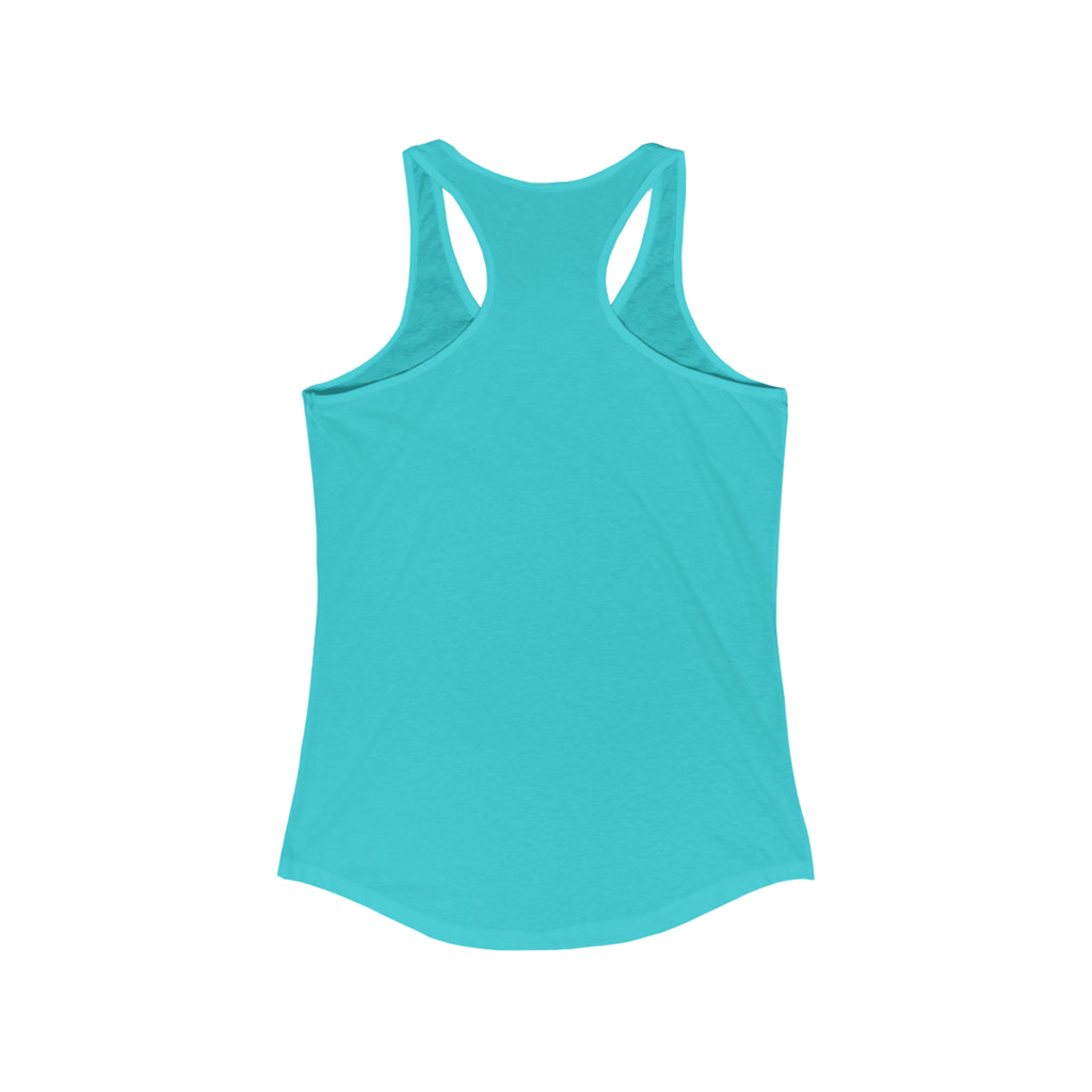 I Could Hip Thrust You - Women's Ideal Racerback Tank - Black Distressed Front