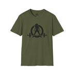 Iron Sharpens Iron - Unisex Softstyle T-Shirt - Black Logo Front & Back