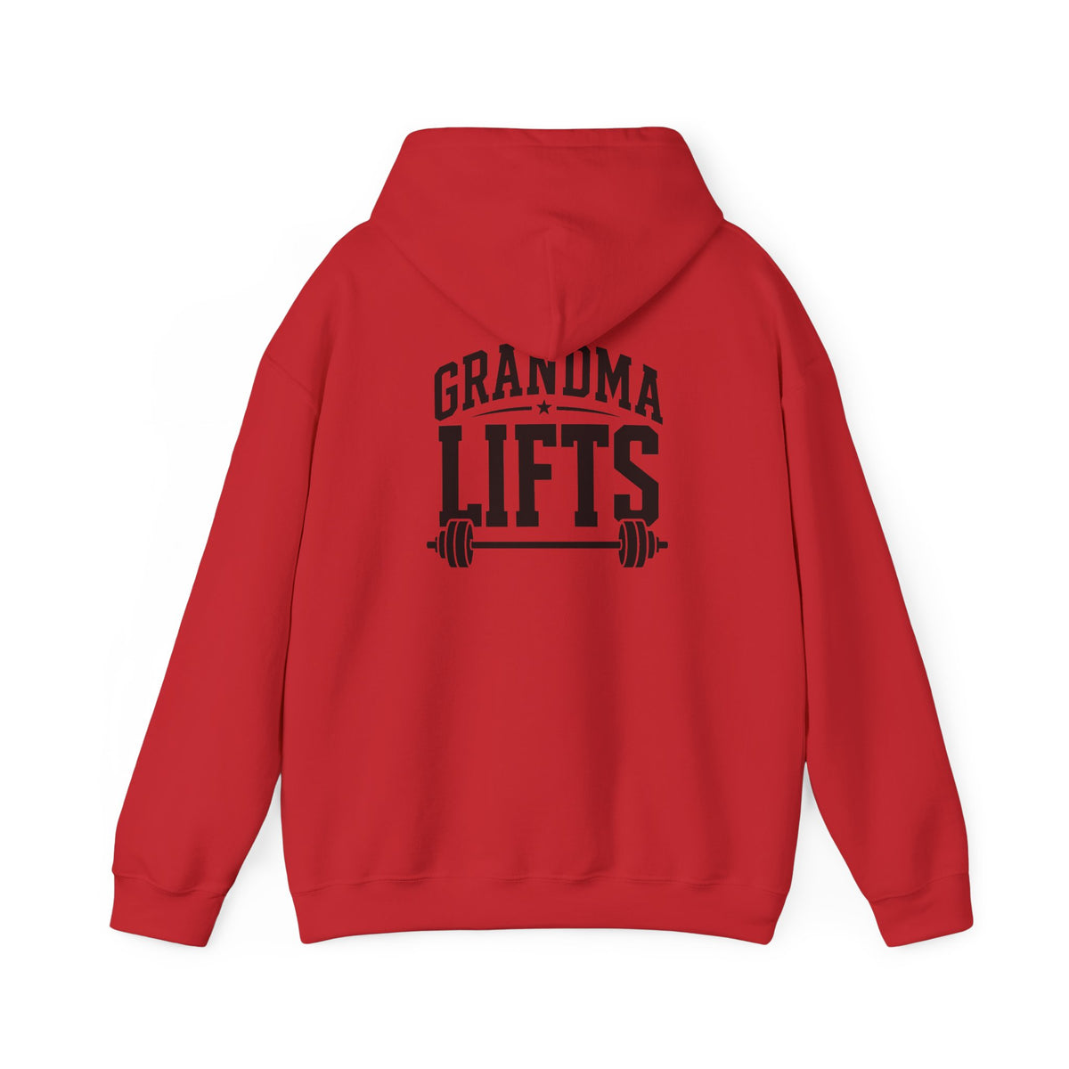 Grandma Lifts - Unisex Heavy Blend™ Hooded Sweatshirt - White Logo Front & Back