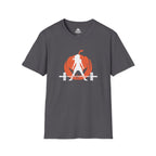 Halloween Pumpkin  - Unisex Softstyle T-Shirt - White Logo - Plain Back