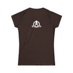 Squat Bench Deadlift Repeat - Women's Softstyle Tee -  Front & Back WWLW Logo