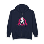Unisex Heavy Blend™ Full Zip Hooded Sweatshirt – Classic Dark Logo 🖤
