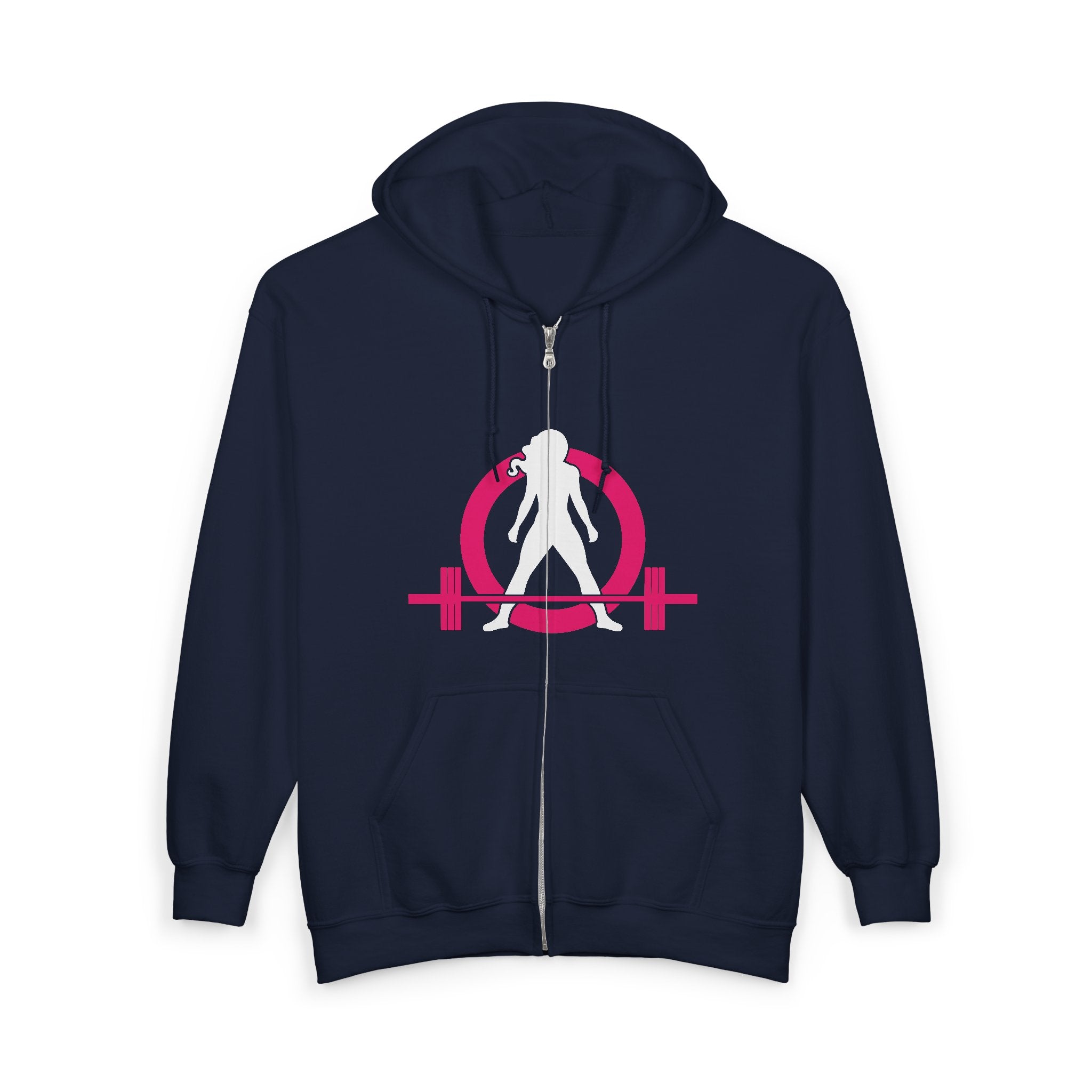 Unisex Heavy Blend™ Full Zip Hooded Sweatshirt – Classic Dark Logo 🖤