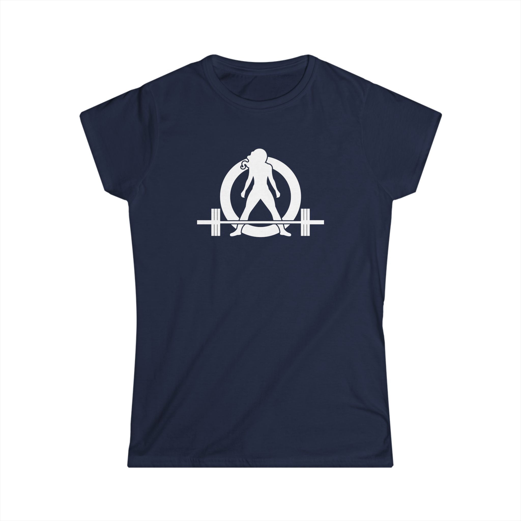 Cardio?  Lift Weights Faster - Women's Softstyle Tee - Print on Front & Back