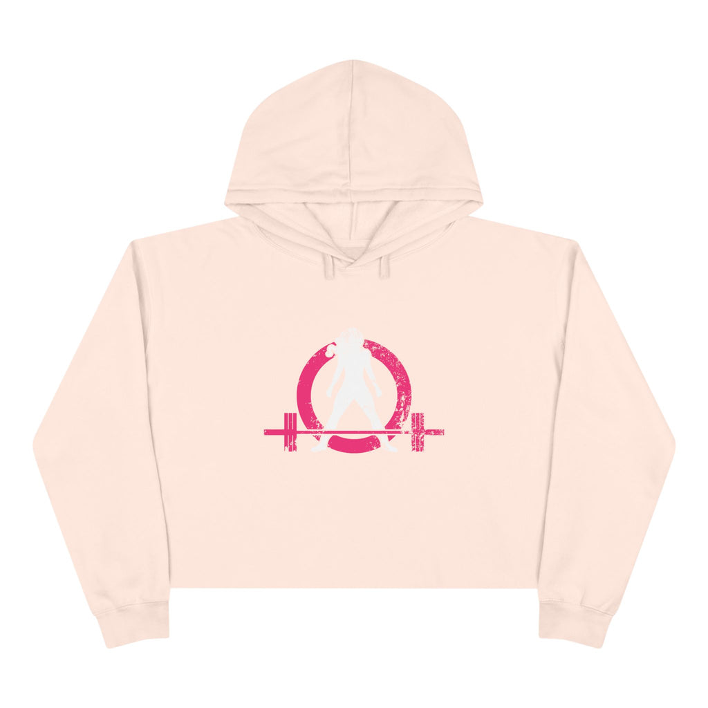 Empowered Crop Hoodie – For Strong Women Who Lift - Classic Logo