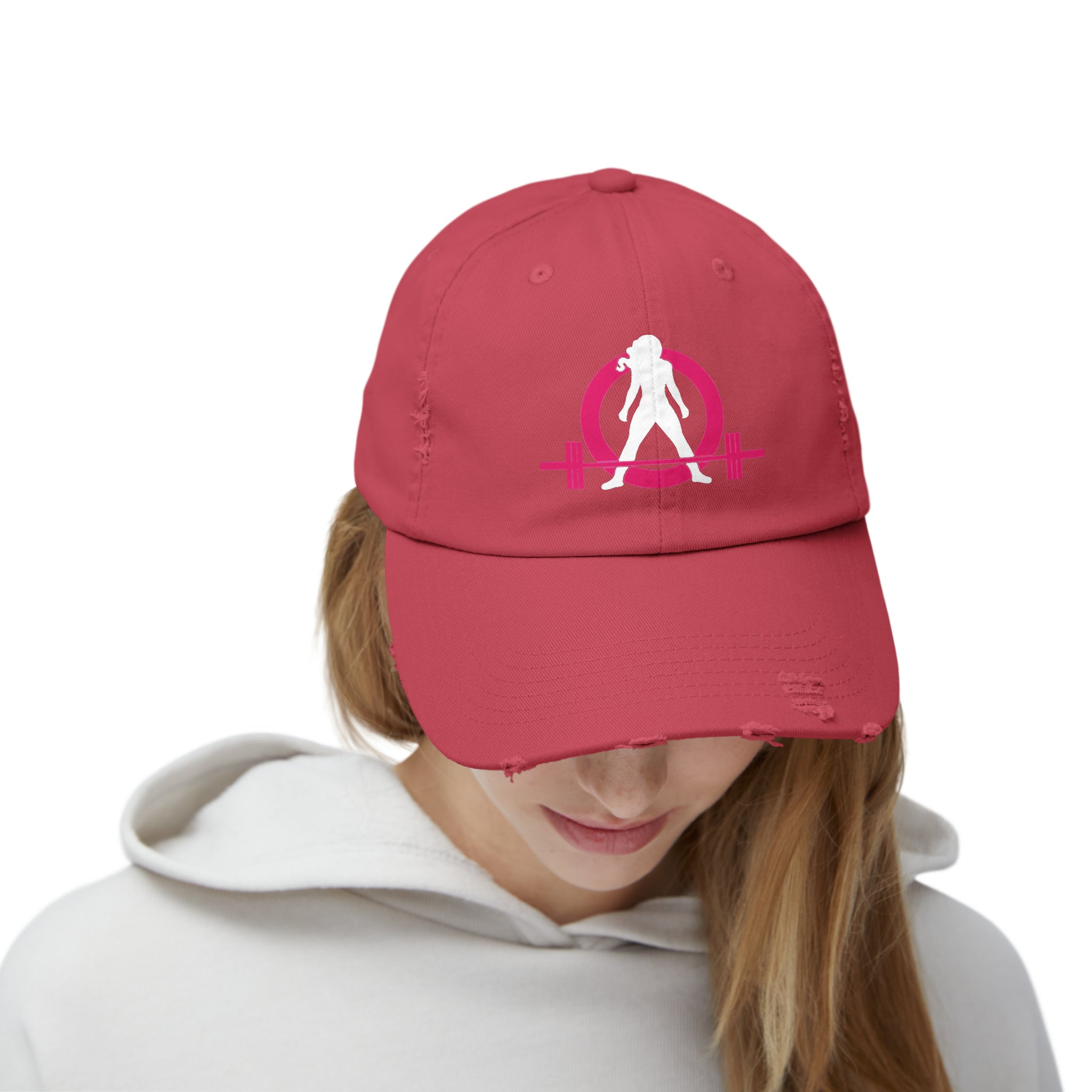 Unisex Distressed Cap - Classic Color Logo