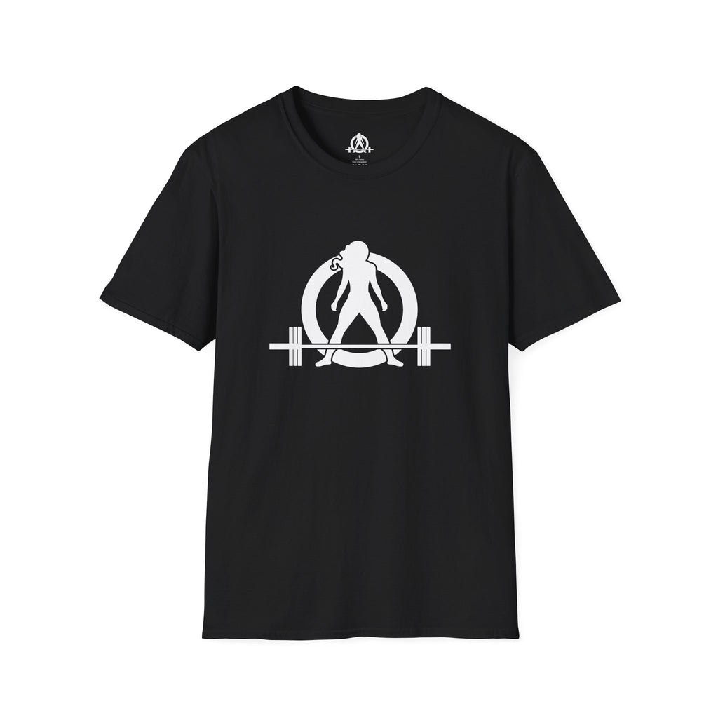 STRONG NOT SKINNY - Unisex Soft-style Tee - White Front & Back Logo