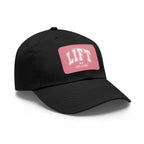 Lift Like A Girl Leather Patch Hat - White Font