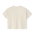 Women's Boxy Tee - Color Distressed Logo Front Plain Back