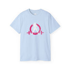Distressed - Unisex Ultra Cotton Tee - Inverted Color Logo - Plain Back (BEST SELLER)