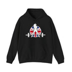 UK Logo - Unisex Heavy Blend Hooded Sweatshirt -  Plain Back