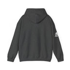 Lift Like.A Girl - Unisex Heavy Blend Hooded Sweatshirt - White Logo on Front & Right Sleeve