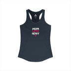 Mom Lifts Heavy – Women's Ideal Racerback Tank – Front Print