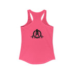 Everything Hurts & I'm Hungry - Women's Ideal Racerback Tank - Black Print Front & Back