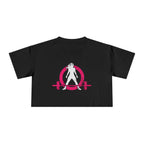 Crop Tee - Distressed Color Logo
