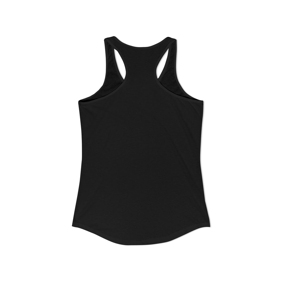 Grandma Lifts - Women's Ideal Racerback Tank - Black Logo Front Plain Back