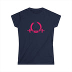 Strong Not Skinny - Women's Softstyle Tee - Distressed Color Logo Front & Back