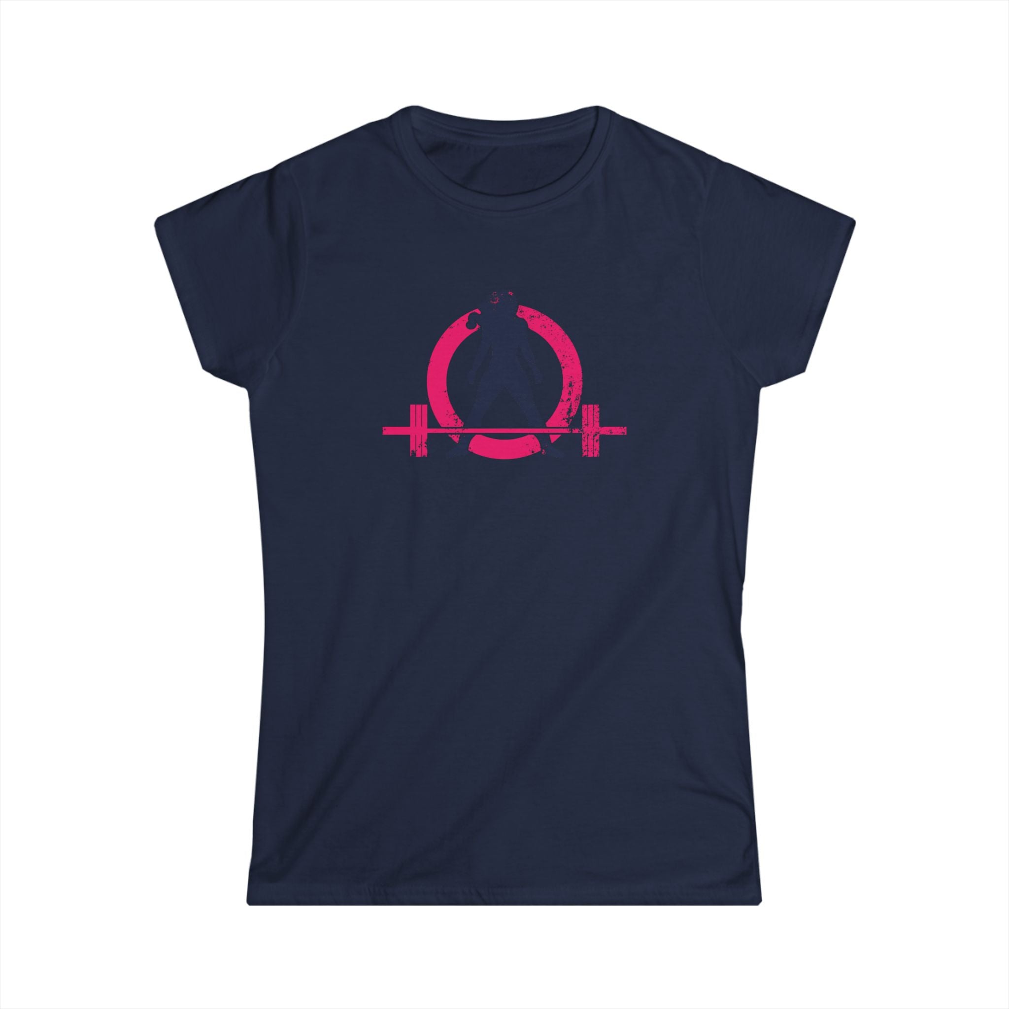 Strong Not Skinny - Women's Softstyle Tee - Distressed Color Logo Front & Back