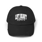 Lift Heavy Shit - Unisex Distressed Cap - White Logo