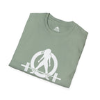 STRONG NOT SKINNY - Unisex Soft-style Tee - White Front & Back Logo
