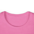 Lift Heavy Shit - Women's Softstyle Tee - White Distressed Logo on Front Plain Back