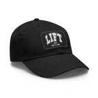 Lift Like A Girl Leather Patch Hat - White Font