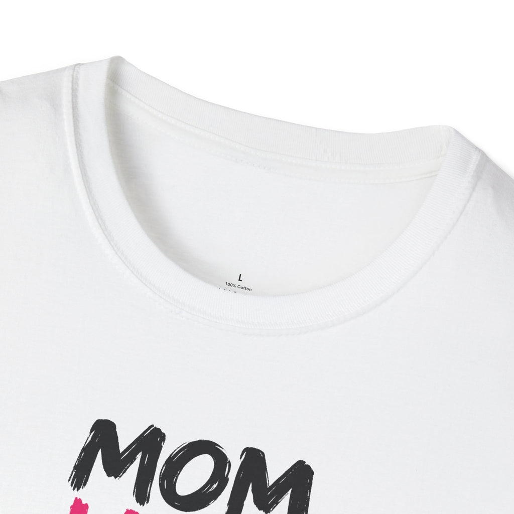 Mom Lifts Heavy – Unisex Softstyle Tee – Black Print