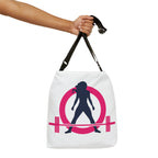Adjustable Tote Bag (AOP) - Classic White Logo