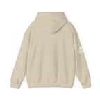 Goal Weight Strong AF - Unisex Heavy Blend Hooded Sweatshirt  - White Logo Front & Right Arm