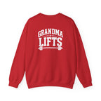 Grandma Lifts - Crewneck Sweatshirt — Front & Back White Logo
