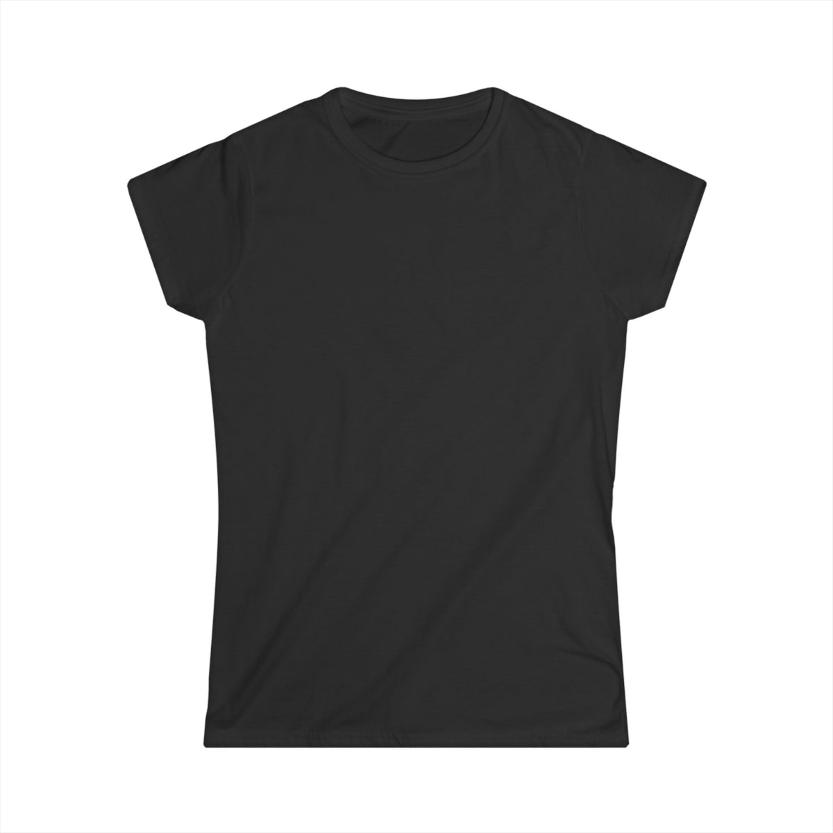 Inconvenient to Fuck With — Women’s Black Softstyle Tee — White Back Print