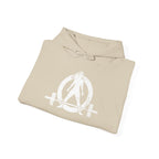 WWLW Distressed Logo – Unisex Hoodie | White Front, Plain Back