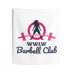Barbell Club - Classic Logo - Indoor Wall Tapestries
