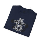 Lift Heavy Swing Fast - Unisex Softstyle T-Shirt - Front Logo Plain Back