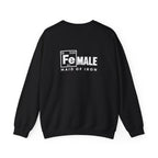 Maid of Iron - Black Crewneck Sweatshirt - WWLW Front + Maid of Iron Back