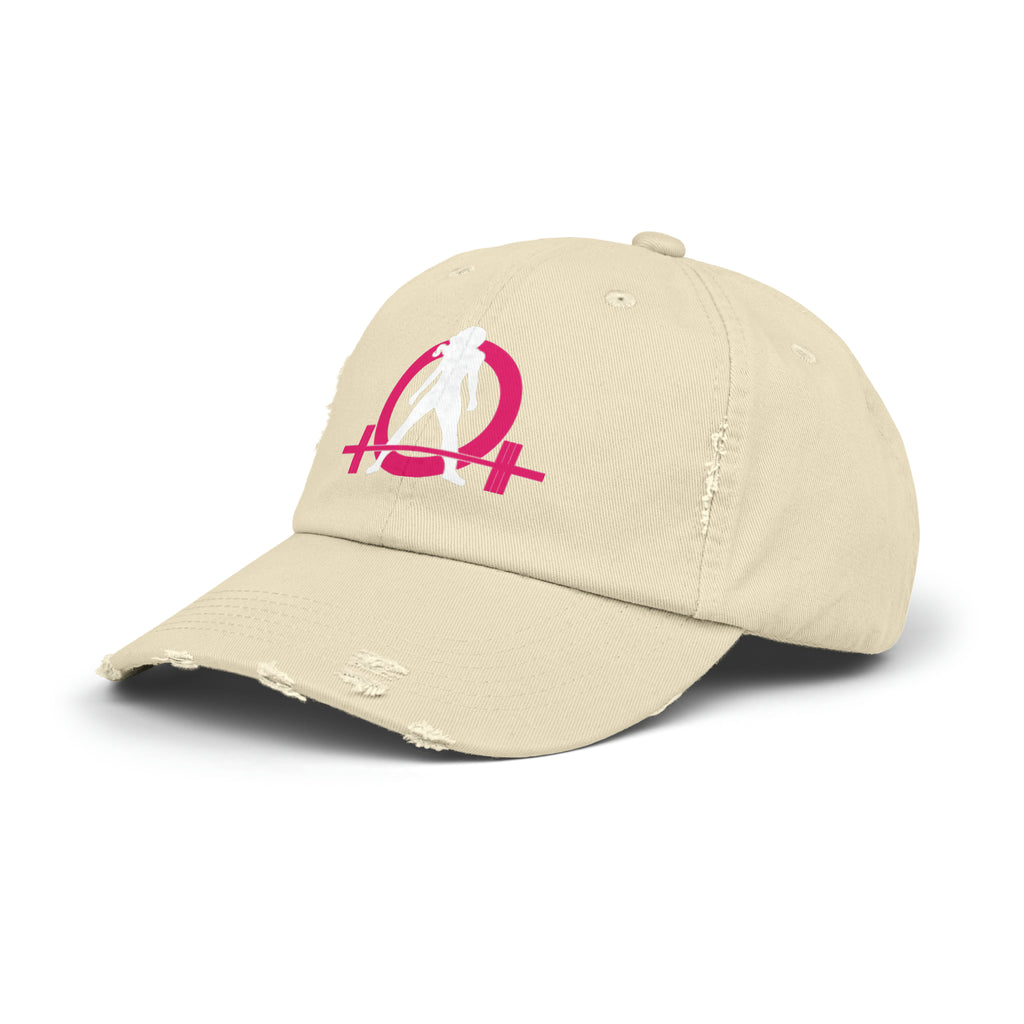 Unisex Distressed Cap - Classic Color Logo