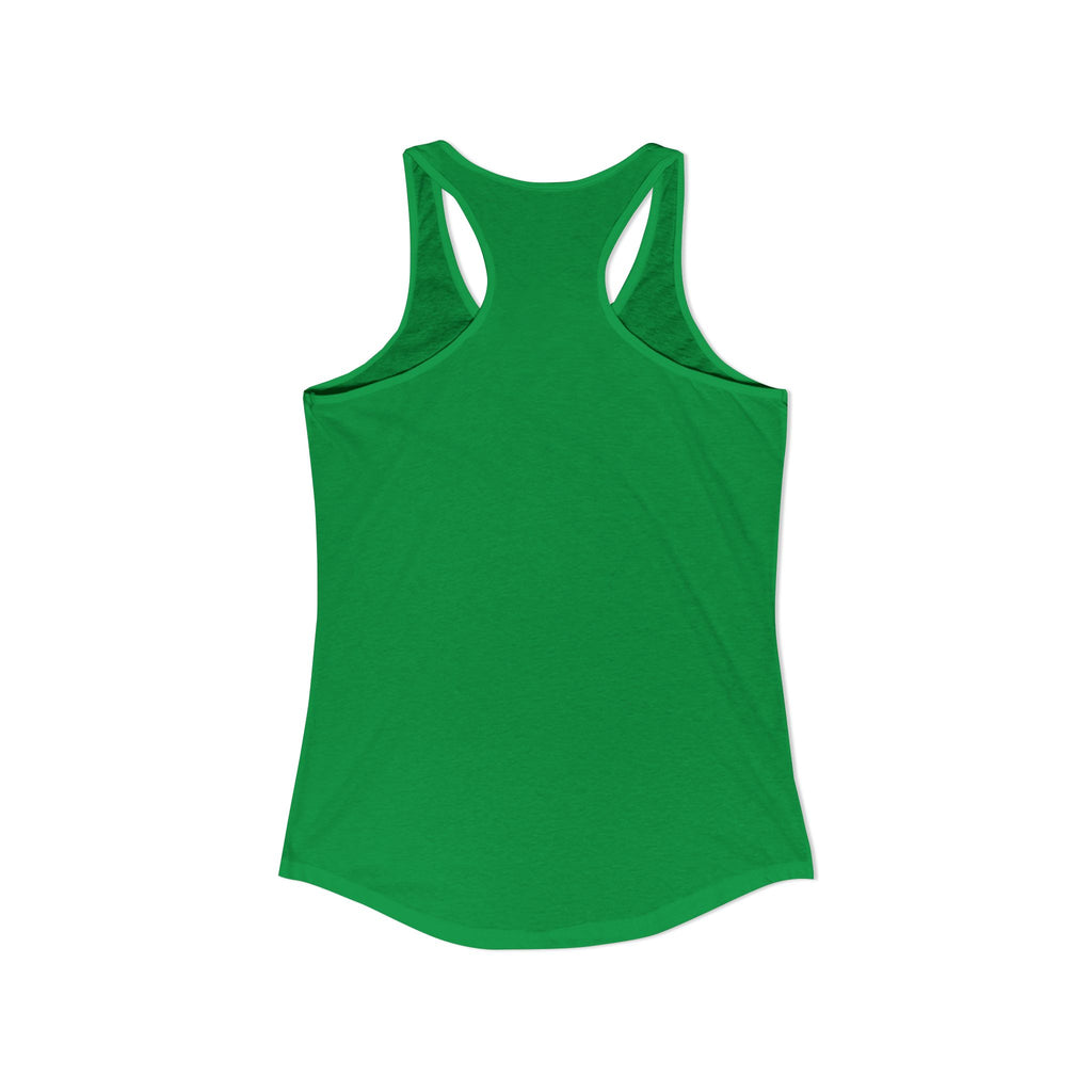 Grandma Lifts - Women's Ideal Racerback Tank - Black Logo Front Plain Back