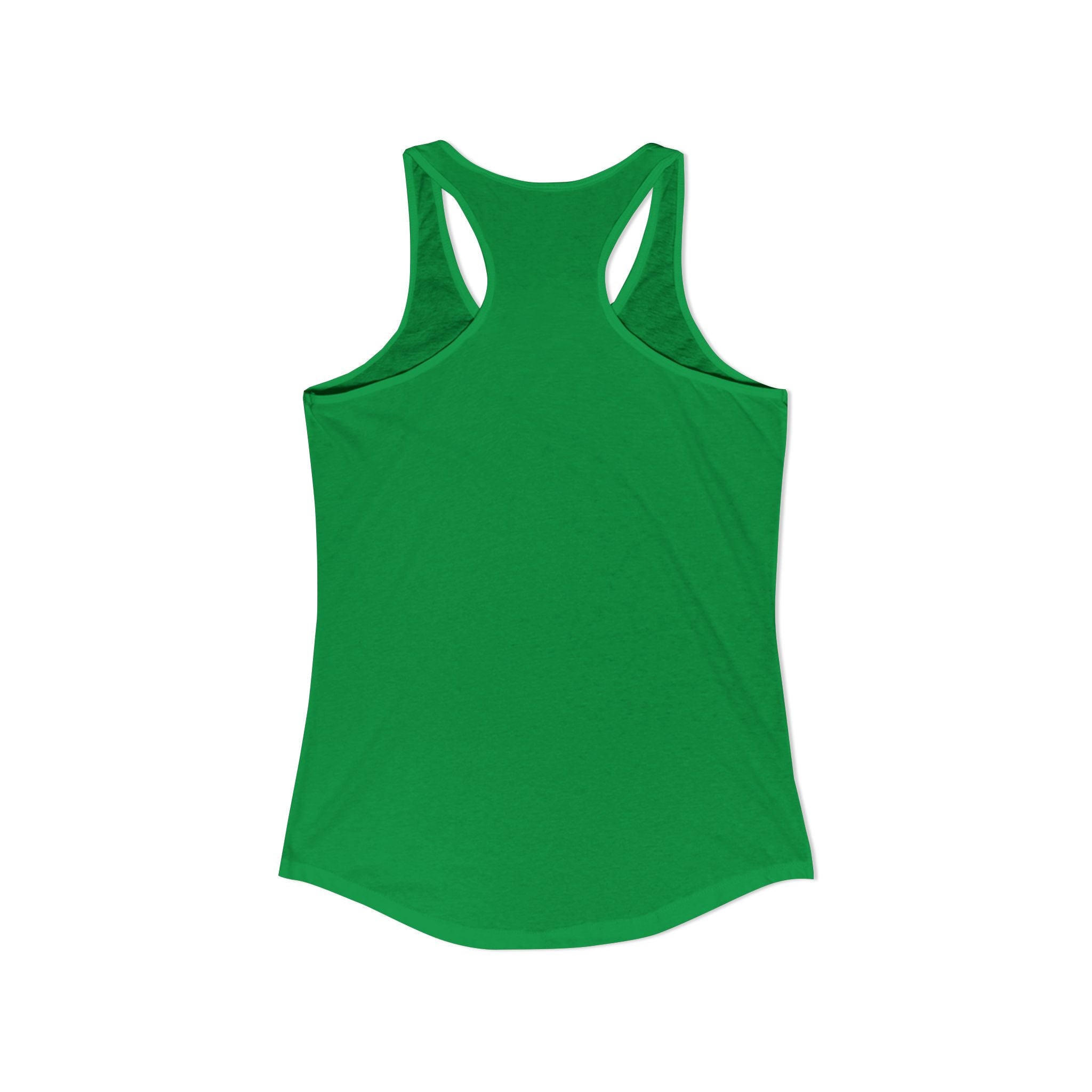 Grandma Lifts - Women's Ideal Racerback Tank - Black Logo Front Plain Back